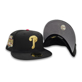 Black Philadelphia Phillies Gray Bottom 1996 All Star Game Side Patch New Era 59Fifty Fitted