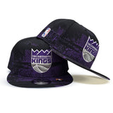 Black Tip Off Sacramento Kings Gray Bottom NBA SAC Side Patch New Era 9Fifty Snapback