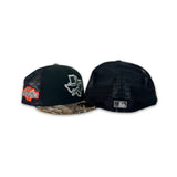 Black Trucker Houston Astros Real Tree Visor Gray Bottom 2004 All Star Game Side Patch New Era 59Fifty Fitted