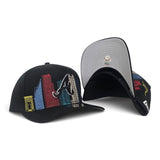 Black Atlanta Braves Gray Bottom City Skyline New Era 9Fifty A-Frame Snapback