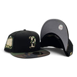 Black Boston Red Sox Woodland Camo Visor Gray Bottom 1999 All Star Game Side Patch New Era 59Fifty Fitted