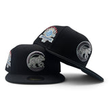 Black Chicago Cubs Cilantro Green  Bottom 1990 All Star Game Side Patch New Era 59Fifty Fitted