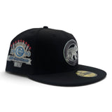 Black Chicago Cubs Cilantro Green  Bottom 1990 All Star Game Side Patch New Era 59Fifty Fitted