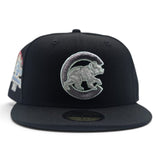 Black Chicago Cubs Cilantro Green  Bottom 1990 All Star Game Side Patch New Era 59Fifty Fitted