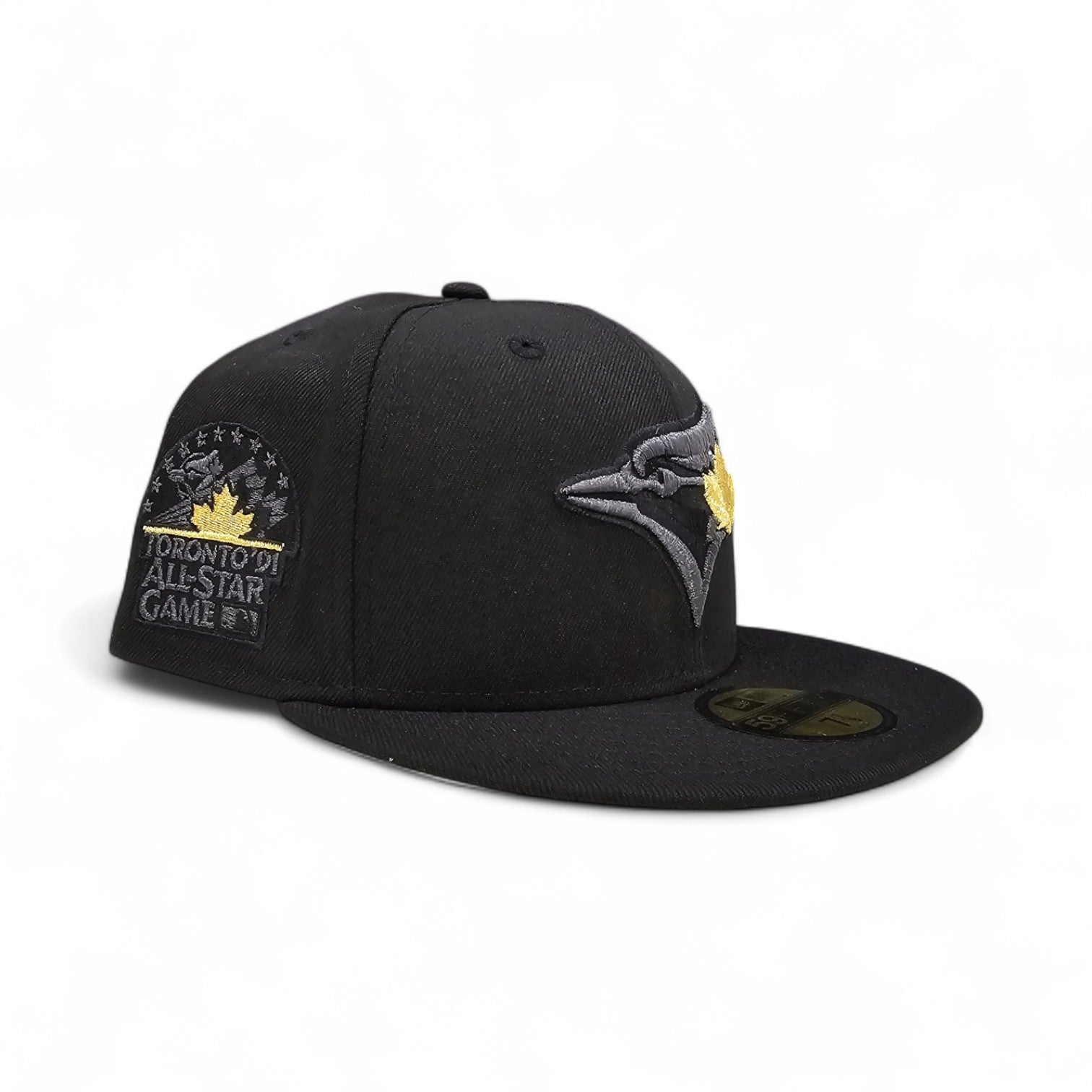 Black Gold Toronto Blue Jays Gray Bottom All Star Game Side Patch Fitted