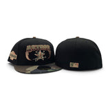 Black Houston Astros Lightning Logo Woodland Camo Visor Gray Bottom 2004 All Star Game Side Patch New Era 59Fifty Fitted copy