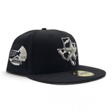 Black Houston Astros Gray Bottom 35 Great Years Side Patch New Era 59Fifty Fitted