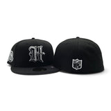 Black Houston Texans Gray Bottom 10th Anniversary Side Patch New Era 59Fifty Fitted