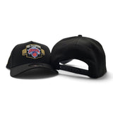 Black 2025-2026 New York Knicks Champions Curved Visor Gray Bottom Trophy Side Patch New Era 9Forty Snapback