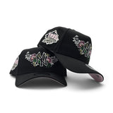 Black New York Yankees Butterfly Logo Curved Brim Pink Bottom 1999 World Series Side Patch New Era 9Forty Snapback
