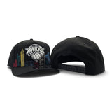 Black New York Knicks Gray Bottom City Skyline New Era 9Fifty A-Frame Snapback