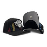 Black New York Knicks Gray Bottom City Skyline New Era 9Fifty A-Frame Snapback