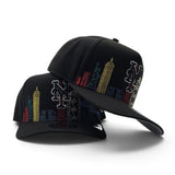 Black New York Mets Gray Bottom City Skyline New Era 9Fifty A-Frame Snapback