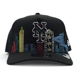 Black New York Mets Gray Bottom City Skyline New Era 9Fifty A-Frame Snapback