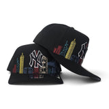 Black New York Yankees Gray Bottom City Skyline New Era 9Fifty A-Frame Snapback