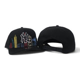 Black New York Yankees Gray Bottom City Skyline New Era 9Fifty A-Frame Snapback