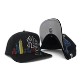Black New York Yankees Gray Bottom City Skyline New Era 9Fifty A-Frame Snapback