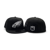 BJ Betts Black Philadelphia Eagles Gray Bottom Eagle Side Patch New Era 59Fifty Fitted