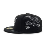 BJ Betts Black Philadelphia Eagles Gray Bottom Eagle Side Patch New Era 59Fifty Fitted