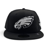 BJ Betts Black Philadelphia Eagles Gray Bottom Eagle Side Patch New Era 59Fifty Fitted