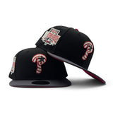 Black Glow In The Dark Swirl Philadelphia Phillies Dark Gray visor Red Bottom 1996 All Star Game Side Patch New Era 59Fifty Fitted
