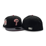 Black Glow In The Dark Swirl Philadelphia Phillies Dark Gray visor Red Bottom 1996 All Star Game Side Patch New Era 59Fifty Fitted