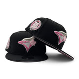 Black Toronto Blue Jays Pink Bottom 30th Anniversary Side Patch New Era 9Fifty Snapback