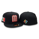 Black Mexico Green Bottom 2023 World Baseball Classic New Era 59Fifty Fitted