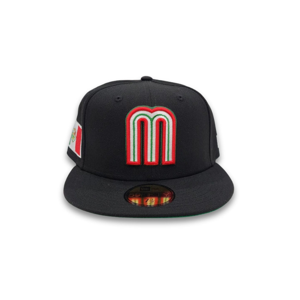 Black Mexico Green Bottom 2023 World Baseball Classic New Era 59Fifty Fitted