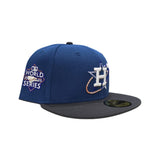 Seashore Blue Houston Astros Graphite Visor Gray Bottom 2022 World Series Side Patch New Era 59Fifty Fitted