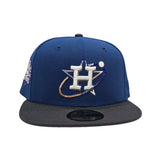 Seashore Blue Houston Astros Graphite Visor Gray Bottom 2022 World Series Side Patch New Era 59Fifty Fitted