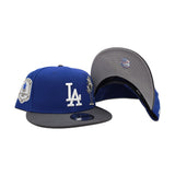 Royal Blue Los Angeles Dodgers Palm Tree Dark Gray Visor Gray Bottom 1984 Olympic Side Patch New Era 9Fifty Snapback