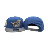 Sky Blue Los Angeles Lakers Royal Blue Visor Gray Bottom 17X Champions Side Patch New Era 9Fifty Snapback