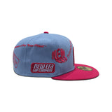 Blue Mexico Anniversary Series Pink Visor Gray Bottom New Era 59Fifty Fitted