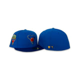 Airforce Blue Arizona Diamondbacks Royal Blue Visor Icy Blue Bottom 1998 Inaugural Season Side Patch New Era 59Fifty Fitted