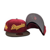 Brick Red Arizona Diamondbacks Script Brown Visor Green Bottom 2001 World Series Side Patch New Era 59FIFTY Fitted