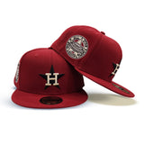 NEWERA Astros ハット Brick Red Houston Astros Pink Bottom 1968 All Star Game Side