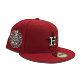 Brick Red Houston Astros Pink Bottom 1968 All Star Game Side Patch New Era 59Fifty Fitted