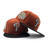 Rust Orange Swirl Philadelphia Phillies Black Visor Gray Bottom 1996 All Star Game Side Patch New Era 59Fifty Fitted