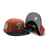 Rust Orange Swirl Philadelphia Phillies Black Visor Gray Bottom 1996 All Star Game Side Patch New Era 59Fifty Fitted