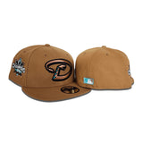 Bronze Arizona Diamondbacks Gray Bottom 20th Anniversary Side Patch New Era 59Fifty Fitted