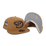 Bronze Arizona Diamondbacks Gray Bottom 20th Anniversary Side Patch New Era 59Fifty Fitted