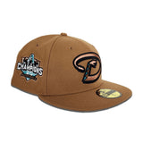 Bronze Arizona Diamondbacks Gray Bottom 20th Anniversary Side Patch New Era 59Fifty Fitted