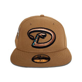 Bronze Arizona Diamondbacks Gray Bottom 20th Anniversary Side Patch New Era 59Fifty Fitted