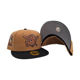 Bronze Pittsburgh Pirates Black Visor Gray Bottom Pirate Side Patch New Era 59Fifty Fitted