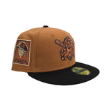 Bronze Pittsburgh Pirates Black Visor Gray Bottom Pirate Side Patch New Era 59Fifty Fitted