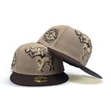 Camel Philadelphia Athletics Dark Brown Visor Gray Bottom 1930 World Series Side Patch New Era 59Fifty Fitted