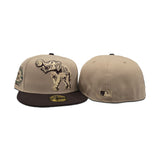 Camel Philadelphia Athletics Dark Brown Visor Gray Bottom 1930 World Series Side Patch New Era 59Fifty Fitted