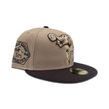 Camel Philadelphia Athletics Dark Brown Visor Gray Bottom 1930 World Series Side Patch New Era 59Fifty Fitted