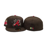 Brown Atlanta Braves Gray Bottom 2000 All Star Game Side Patch "Halloween Pack" New Era 59FIFTY Fitted